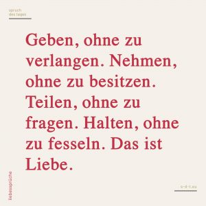 Sprüche Liebe Spruch des Tages