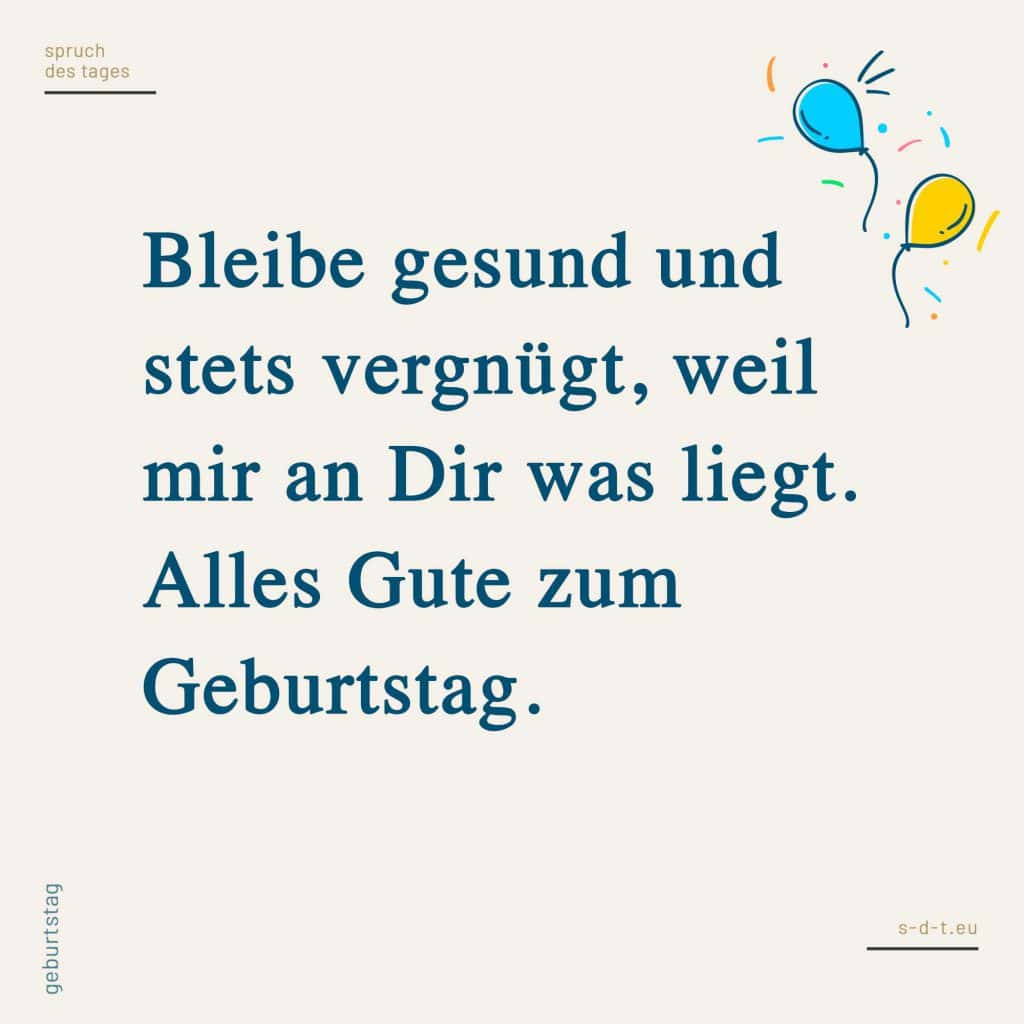 Geburtstag Spruch des Tages