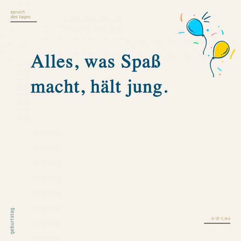 Geburtstag Spruch des Tages