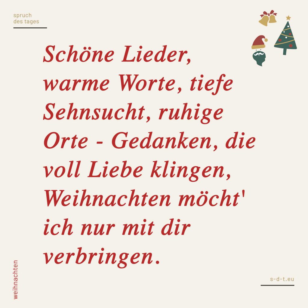 Schöne Weihnachtssprüche Spruch des Tages