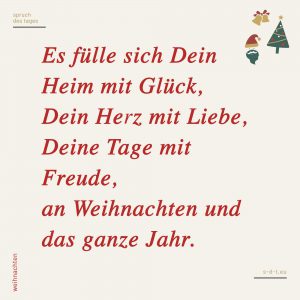 Weihnachtssprüche | Besinnlich, lustig oder schön: Spruch des Tages